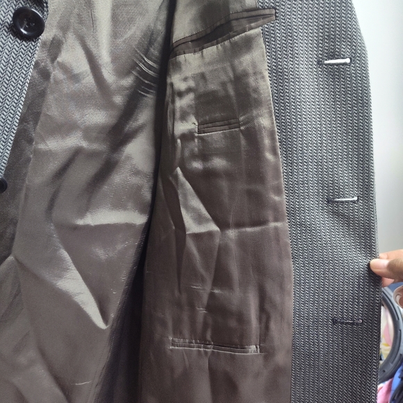 Hugo Boss Einstein/Omega Suit Jacket Men Size 40R Tan Wool Blend Lined - Picture 7 of 11